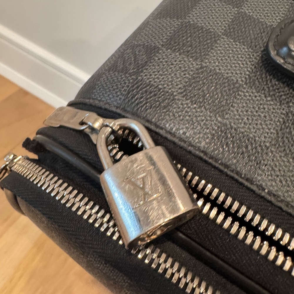 Vintage Louis Vuitton 55 Damier Graphite Business Suitcase Travel luggage - Picture 7 of 16